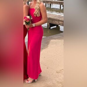 REVOLVE Asher Strapless Dress in Pink